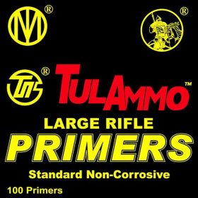 TulAmmo Standard Large Rifle Primers 100-Pack